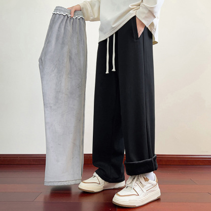 Tokyocanvas Straight-Leg Fleece Sweatpants