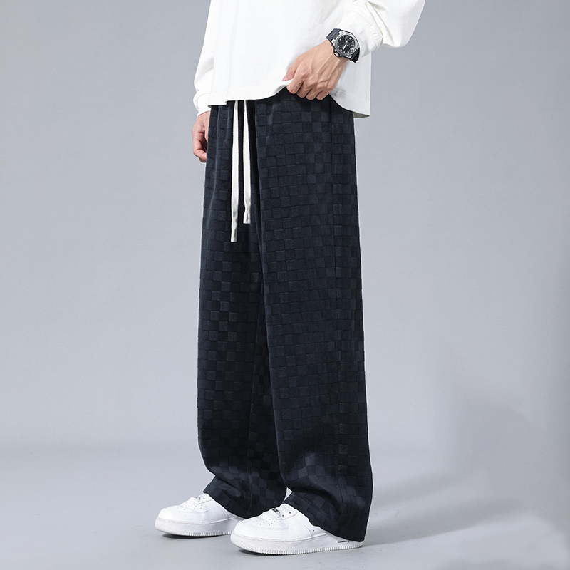Tokyocanvas Checkered Fleece Sweatpants