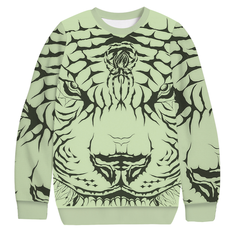 Tokyocanvas Tiger Head Casual Ugly Sweatshirt