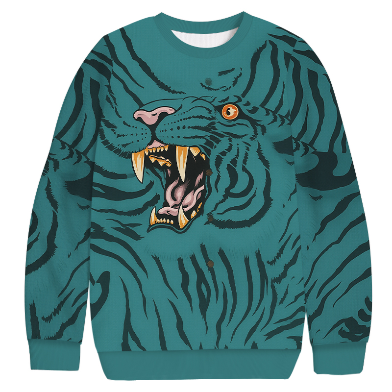 Tokyocanvas Tiger Casual Ugly Sweatshirt