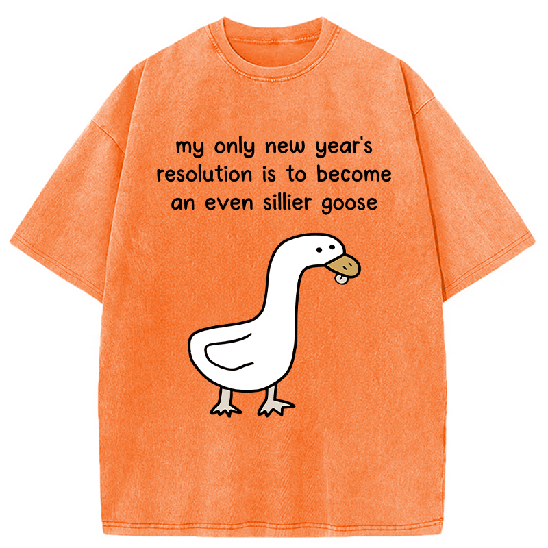 Tokyocanvas New Year's Resolutions Washed T-Shirt