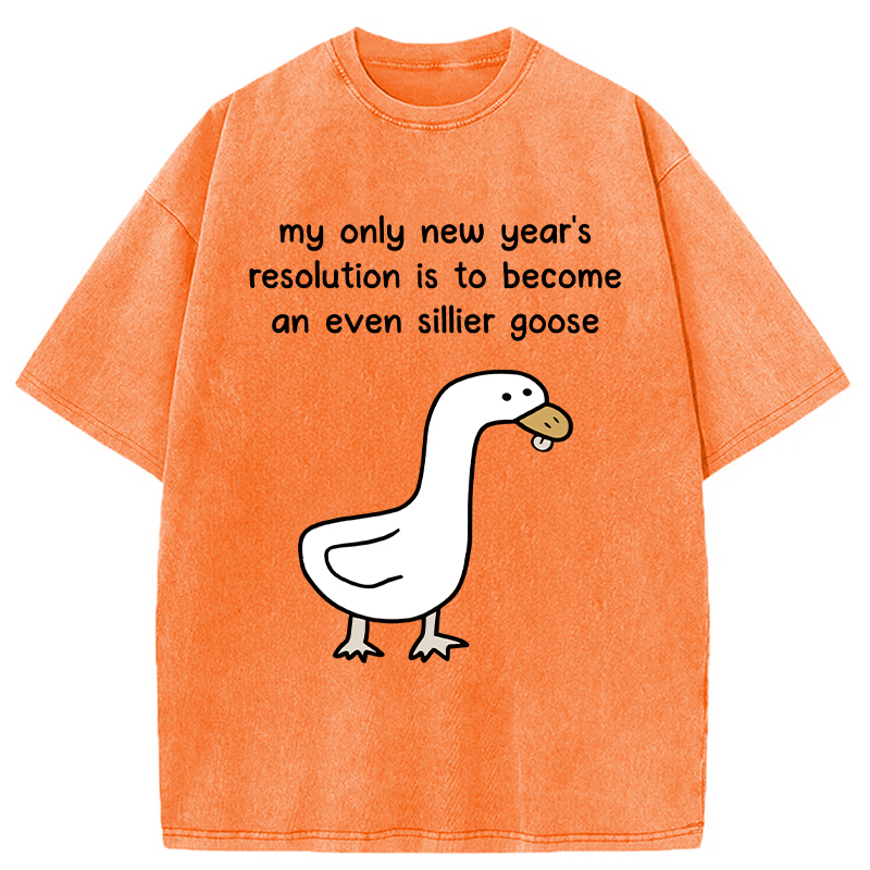 Tokyocanvas New Year's Resolutions Washed T-Shirt