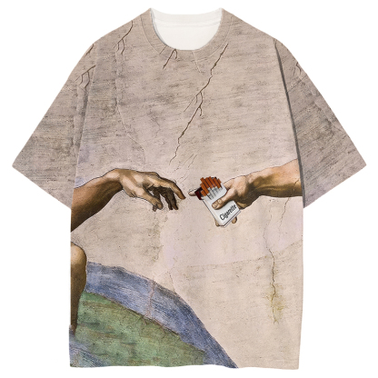Tokyocanvas Pass Me A Cig Graphic Print T-shirt