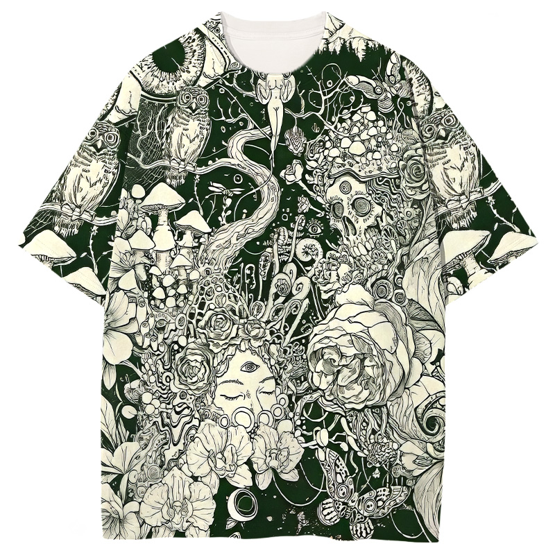 Tokyocanvas Springtime Splendor Graphic Print T-shirt