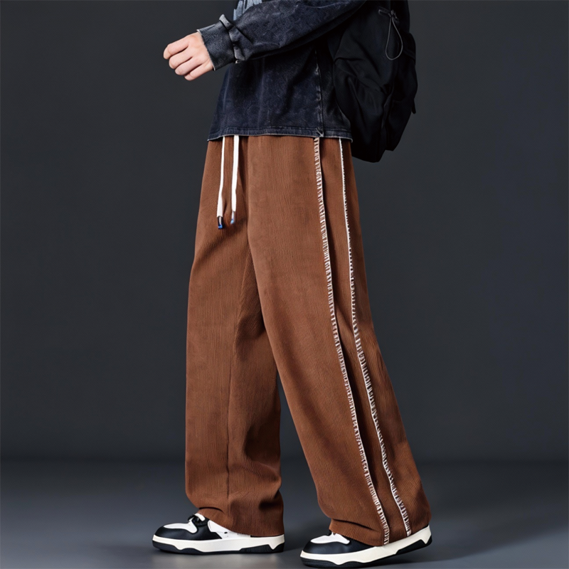 Tokyocanvas Side Seam Stripes Fleece Sweatpants