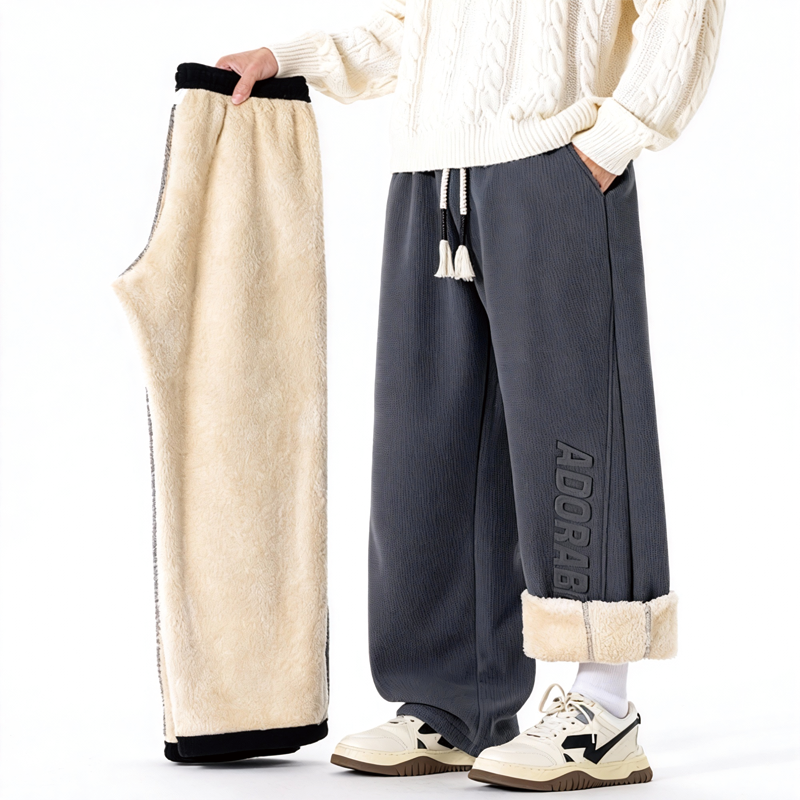 Tokyocanvas 3D Letters Fleece Sweatpants
