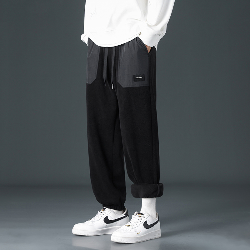 Tokyocanvas Wide-Pocket Tapered Fleece Sweatpants