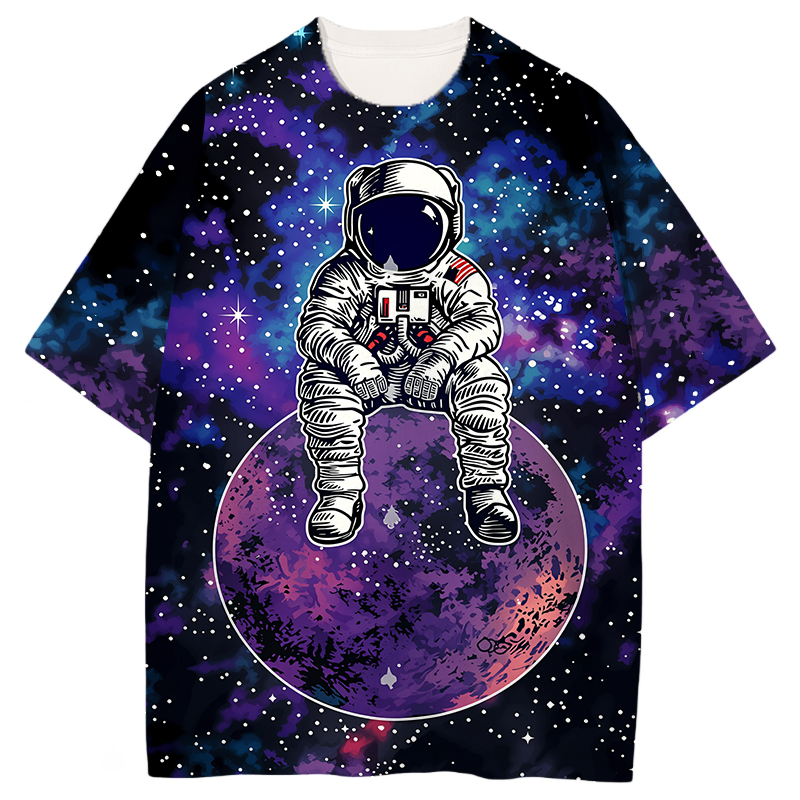 Tokyocanvas Astronaut Space Graphic Print T-shirt