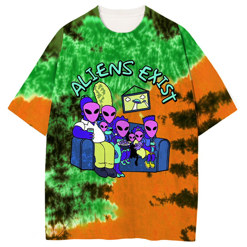 Tokyocanvas Aliens Exist Graphic Print T-shirt