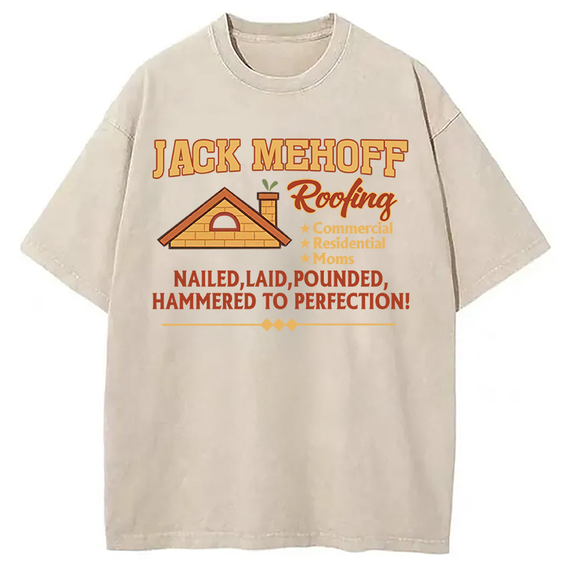 Tokyocanvas Jack Mehoff Roofing Washed T-Shirt