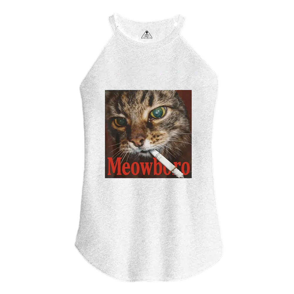 Tokyocanvas Funny Smoking Cat Meme Cotton Tank