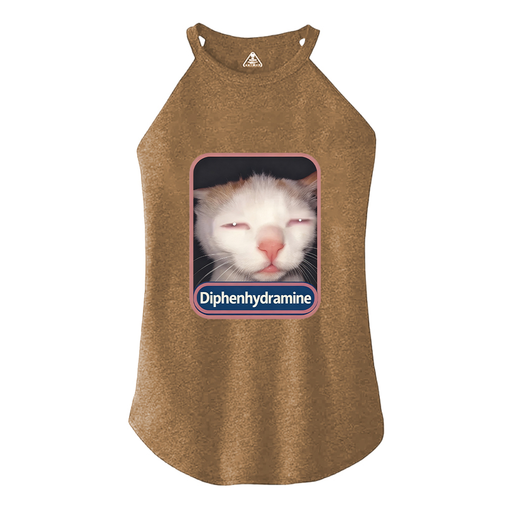 Tokyocanvas Diphenhydramine Cat Meme Cotton Tank