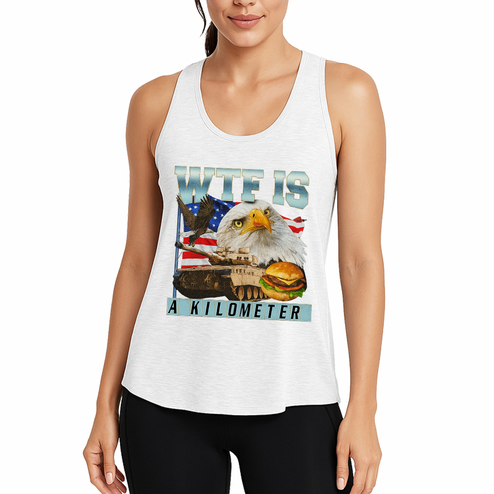 Tokyocanvas WTF Is A Kilometer Meme Fitness Tank