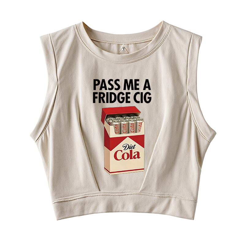 Tokyocanvas I Need A Diet Cola Sleeveless Crop Top