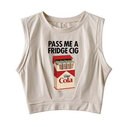 Tokyocanvas I Need A Diet Cola Sleeveless Crop Top