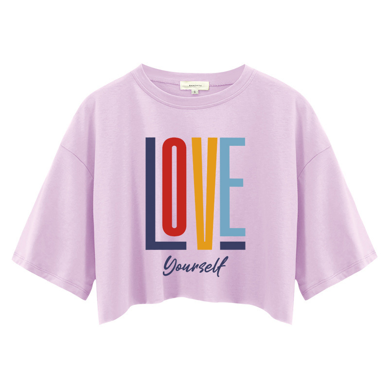 Tokyocanvas LOVE Yourself Crop Top