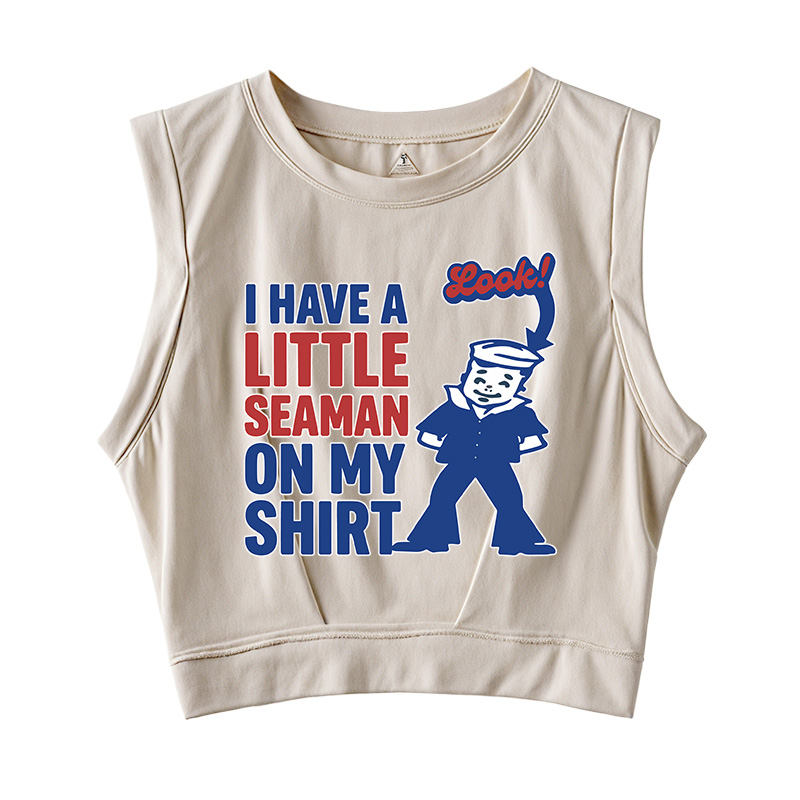 Tokyocanvas I Have a Little Seaman Sleeveless Crop Top