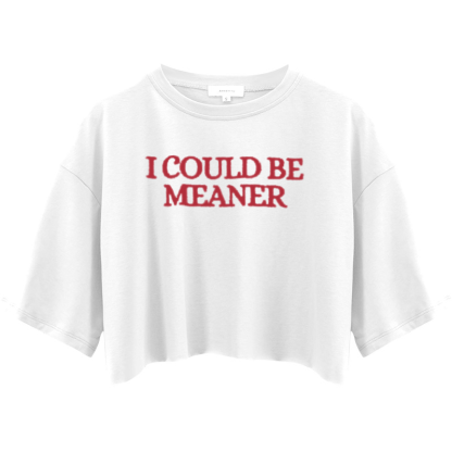 Tokyocanvas I Could Be Meaner Crop Top