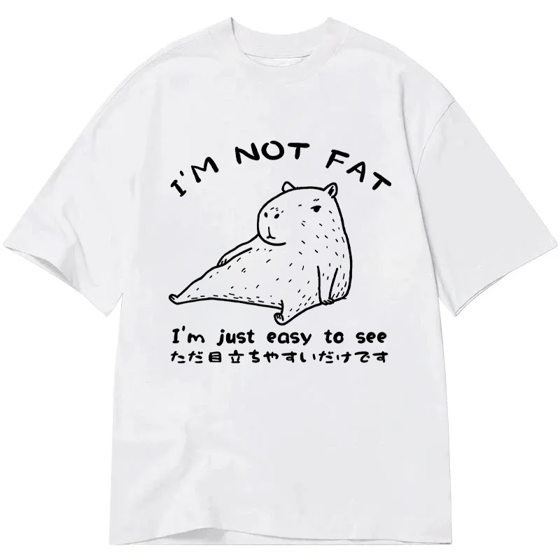 Tokyocanvas Capybara Fat Just Easy to See Classic T-Shirt