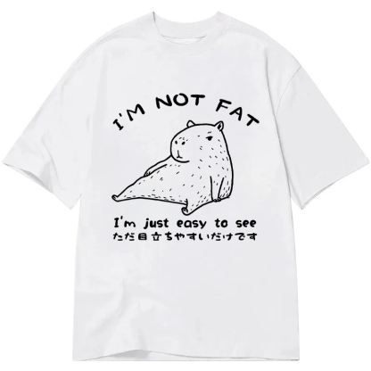Tokyocanvas Capybara Fat Just Easy to See Classic T-Shirt