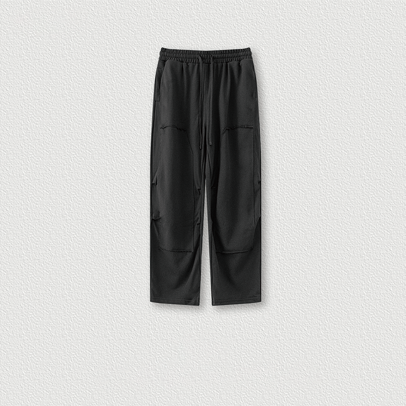 Tokyocanvas Raw-edge Straight-leg Sweatpants