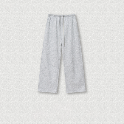 Tokyocanvas Classic Minimalist Curved Sweatpants