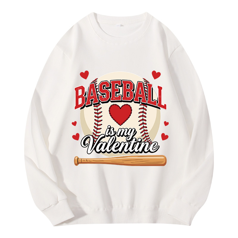 Tokyocanvas Baseball Is My Valentine Classic Sweatshirt