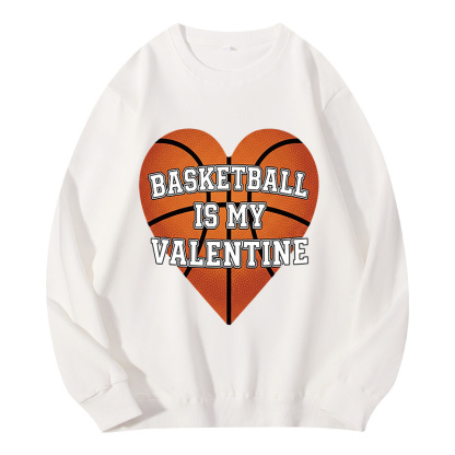 Tokyocanvas Heart Basketball Valentine Classic Sweatshirt