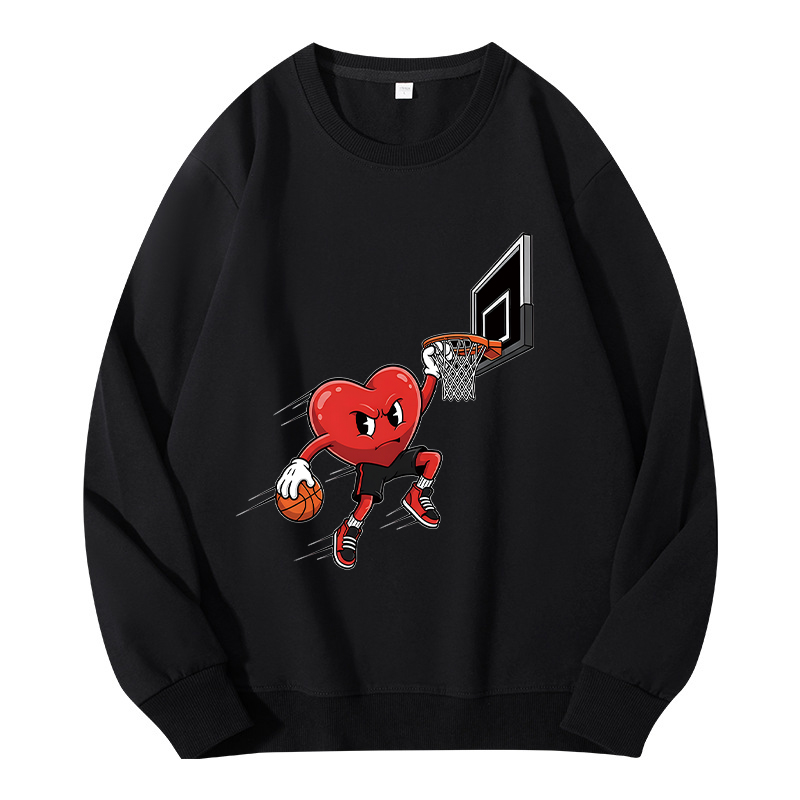 Tokyocanvas Basketball Heart Dunk Valentine Classic Sweatshirt