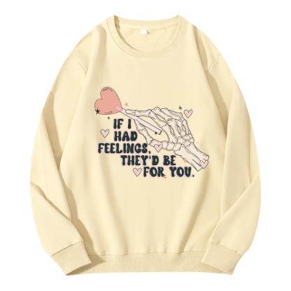Tokyocanvas Skeleton Valentines Day Classic Sweatshirt