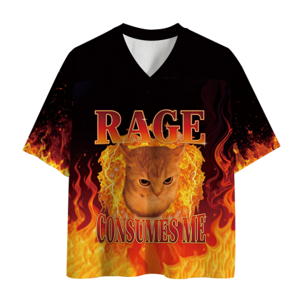 Tokyocanvas Rage Consumes Me Mesh Jersey