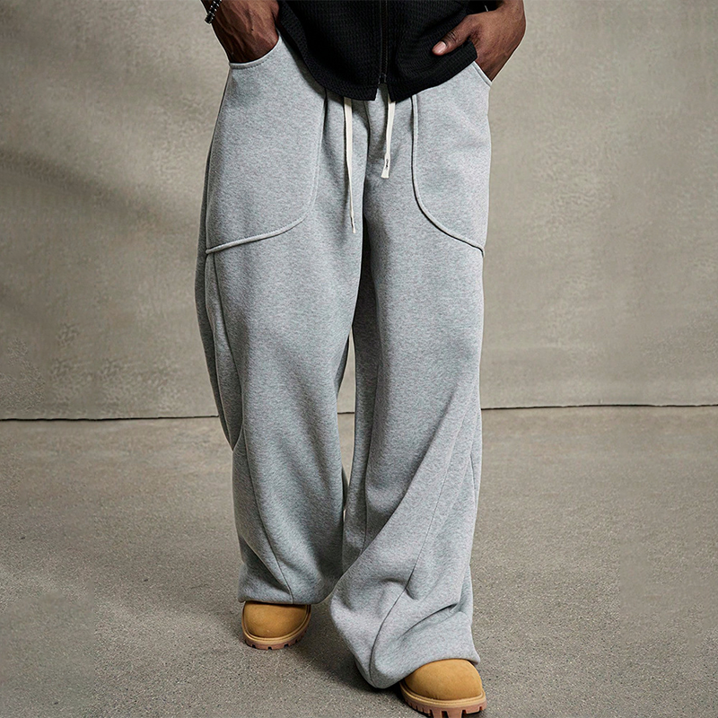Tokyocanvas Simple Large Pocket Sweatpants