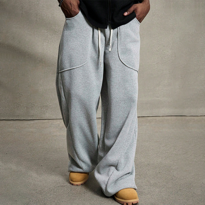 Tokyocanvas Simple Large Pocket Sweatpants
