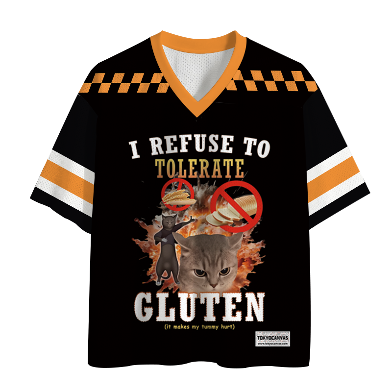 Tokyocanvas I Refuse to Tolerate Gluten Mesh Jersey