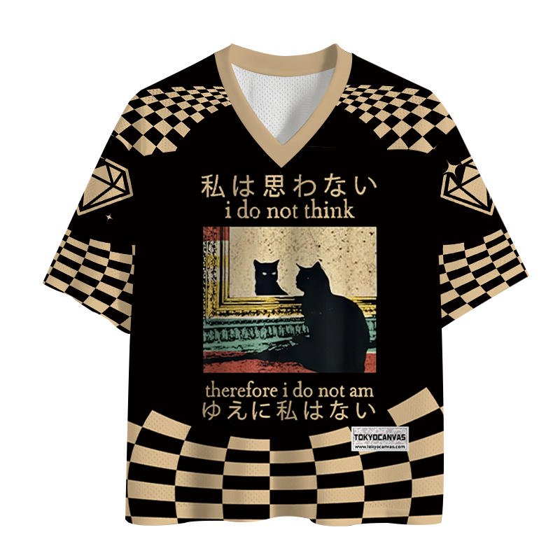 Tokyocanvas I Do Not Think Therefore I Do Not Am Mesh Jersey
