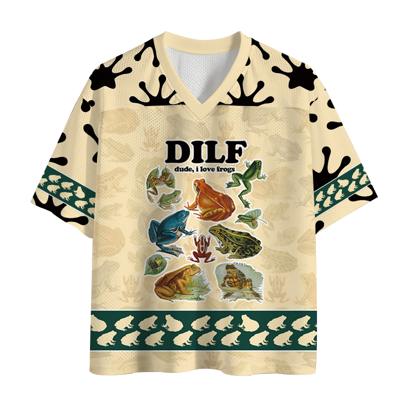 Tokyocanvas Dude I Love Frog Mesh Jersey