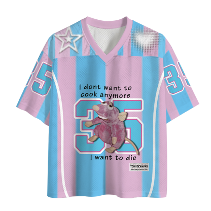 Tokyocanvas I Don't Want To Cook Anymore Mesh Jersey