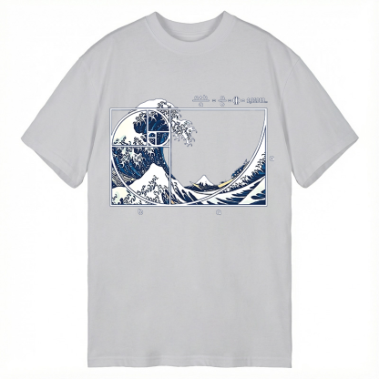 Tokyocanvas The Great Fibonacci Wave Classic T-Shirt