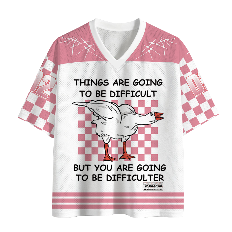 Tokyocanvas Things Are Going To Be Difficult Mesh Jersey
