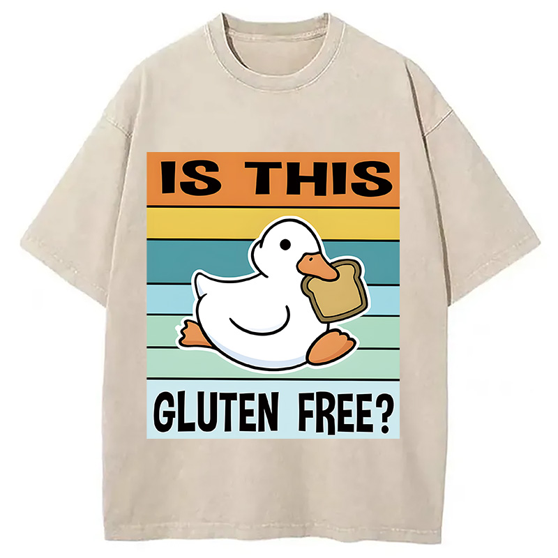 Tokyocanvas Is This Gluten Free Meme Washed T-Shirt