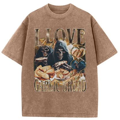 Tokyocanvas Gothic Garlic Bread Retro Washed T-Shirt