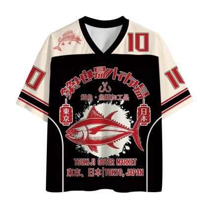 Tokyocanvas Tsukiji Fish Market Mesh Jersey