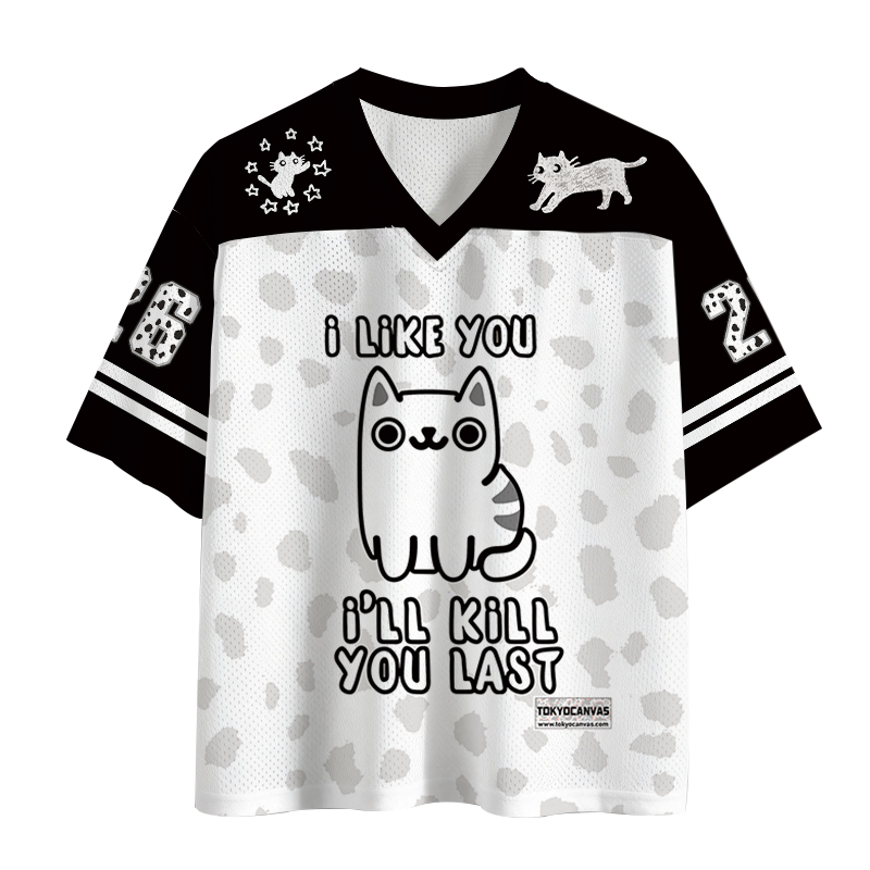 Tokyocanvas Cats And Humans Mesh Jersey