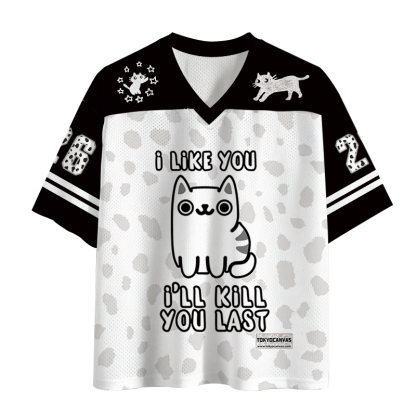 Tokyocanvas Cats And Humans Mesh Jersey