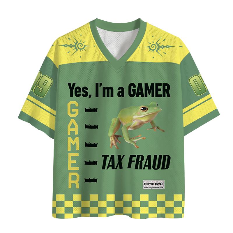 Tokyocanvas Frog Gamer Meme Mesh Jersey