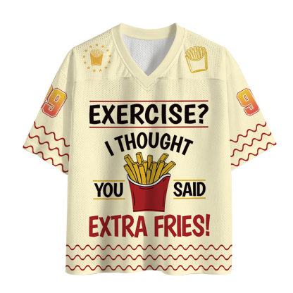 Tokyocanvas Funny Exercise Meme Mesh Jersey