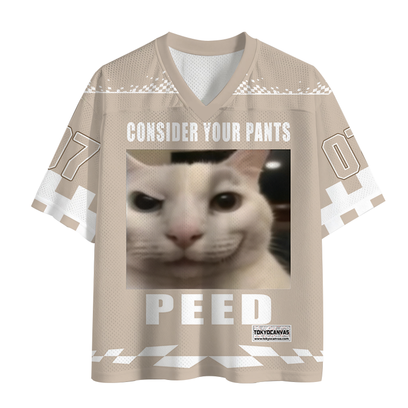 Tokyocanvas Consider Your Pants Peed Meme Mesh Jersey