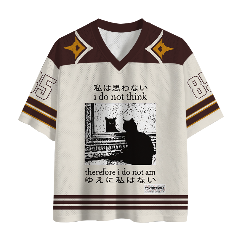 Tokyocanvas Thinking Cat Mesh Jersey