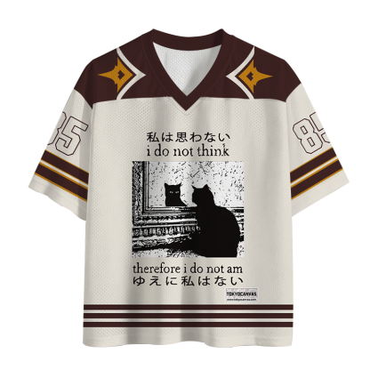 Tokyocanvas Thinking Cat Mesh Jersey