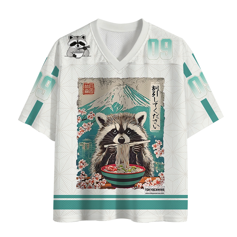 Tokyocanvas Please Give Raccoon A Discount Mesh Jersey